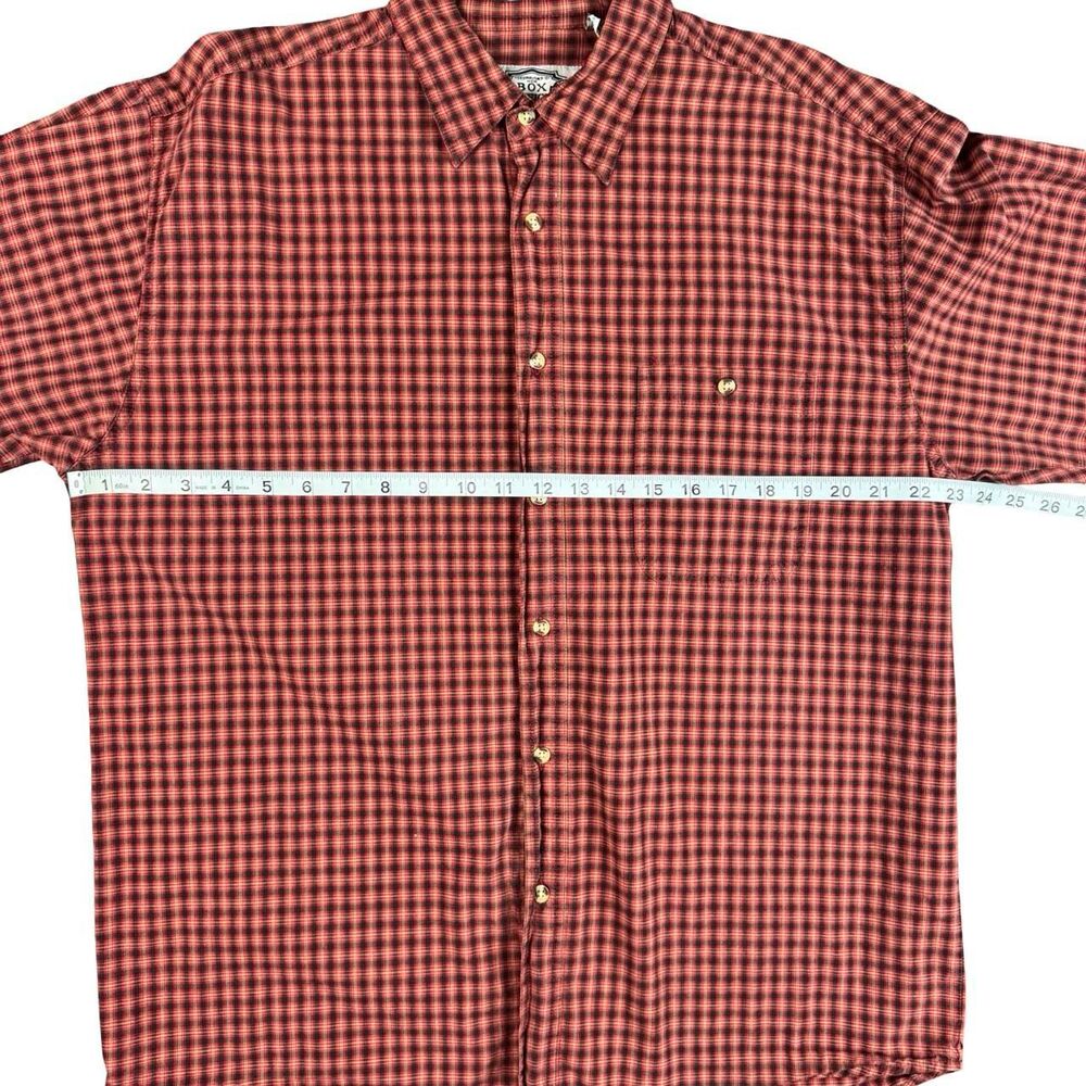 Men's Micro Check Button-Down 100% Cotton Long Sleeve Shirt - Picture 4 of 7